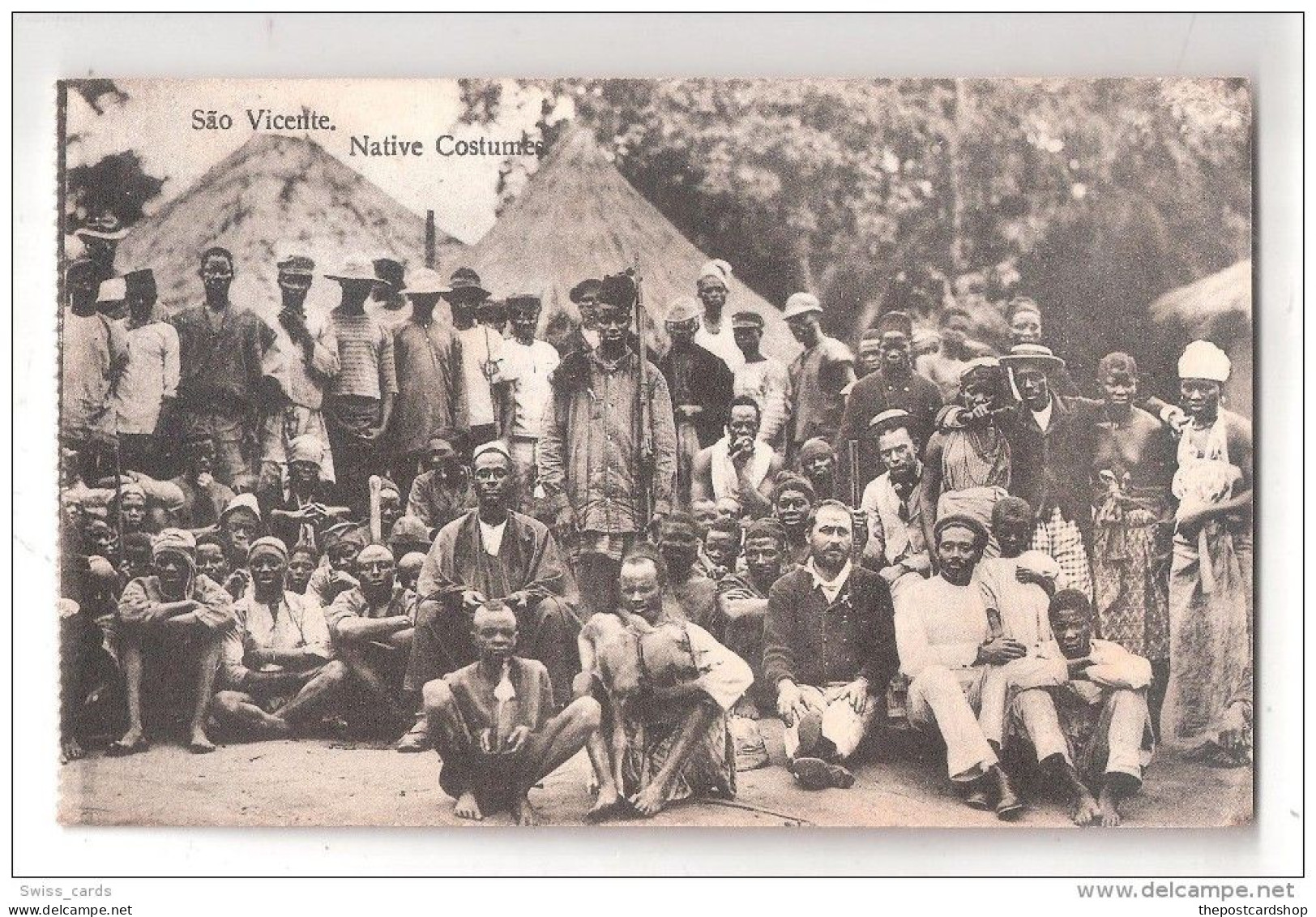 Cabo Verde - São Vicente - Unused Postcard João Joaquim Ferreira : Native Costumes - Cap Verde