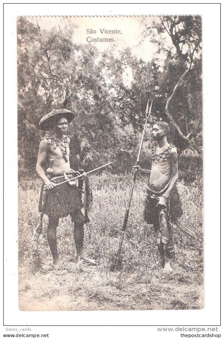 AFRICA - CABO VERDE - S. VICENTE - COSTUMES Carte Postale - Capo Verde