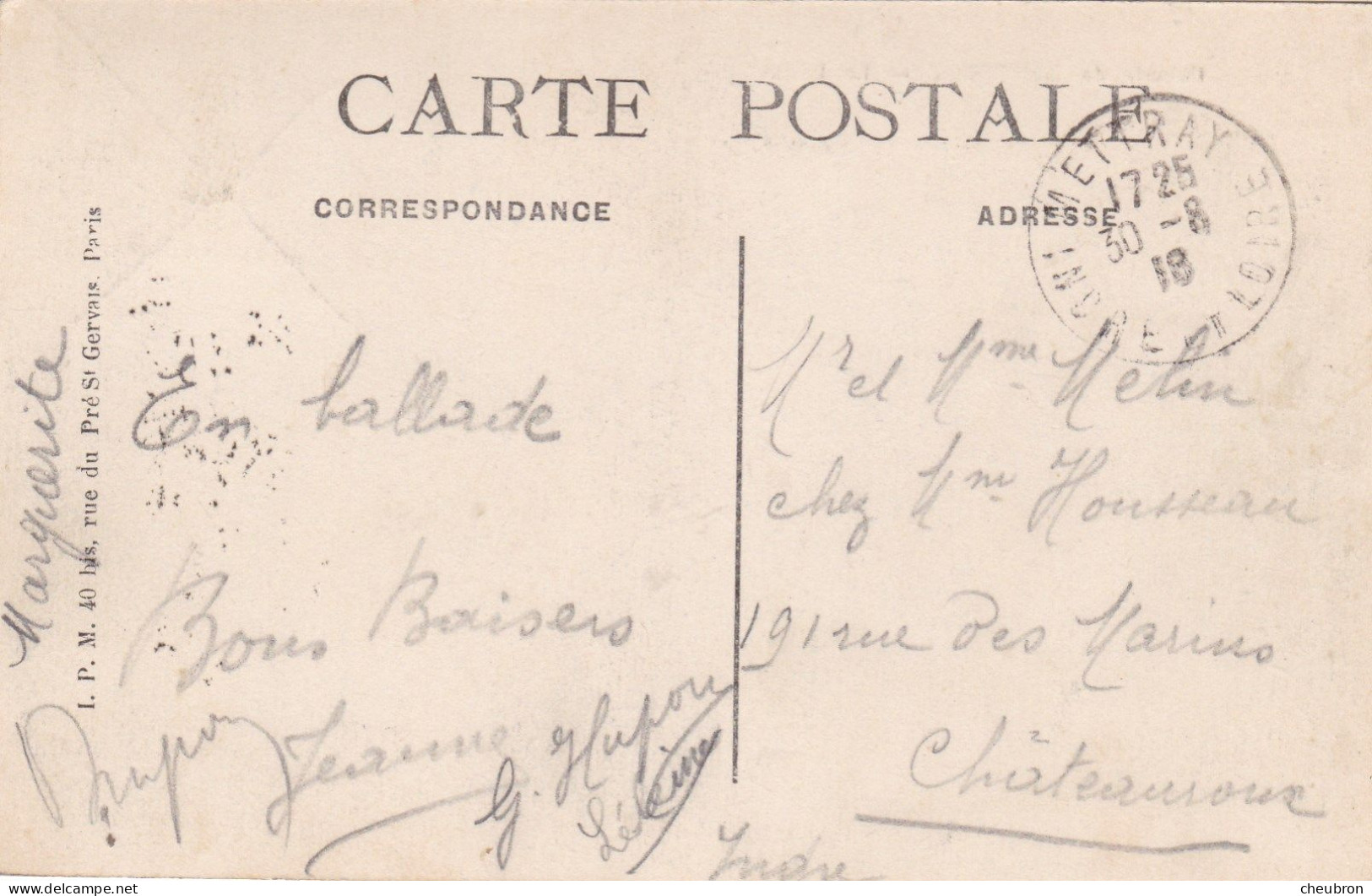 37. METTRAY. CPA. COLONIE AGRICOLE .LE DEFILE. ANIMATION. ANNEE 1918 + TEXTE - Mettray