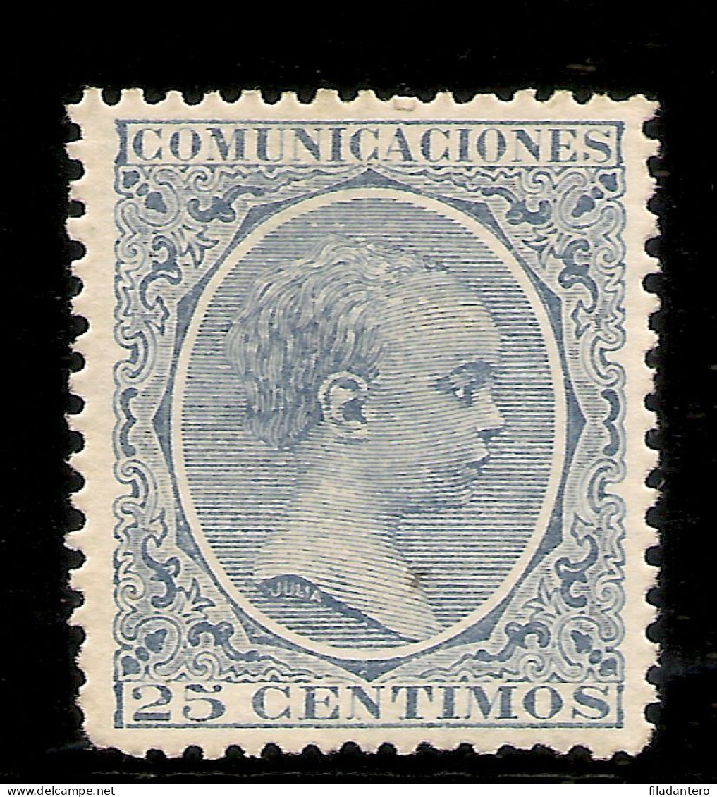Edifil 221 (*) Mng  25 Cts. Azul  Alfonso XIII "El Pelón"  1889/1901  NL1119 - Nuevos
