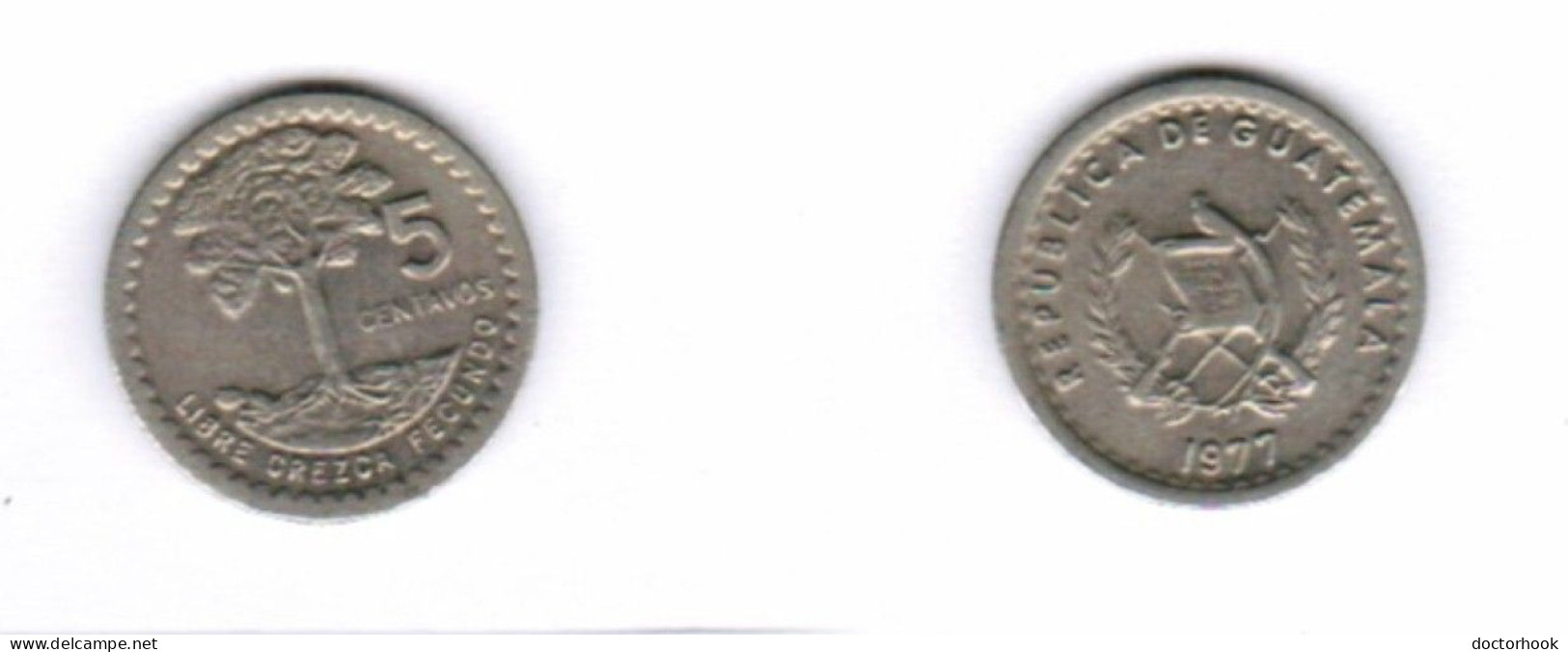 GUATEMALA   5 CENTAVOS 1977 (KM # 276) #7121 - Guatemala