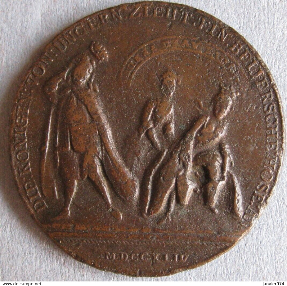 Autriche, Habsbourg, Médaille Satirique 1744 Marie-Thérèse, Rare - Royal / Of Nobility