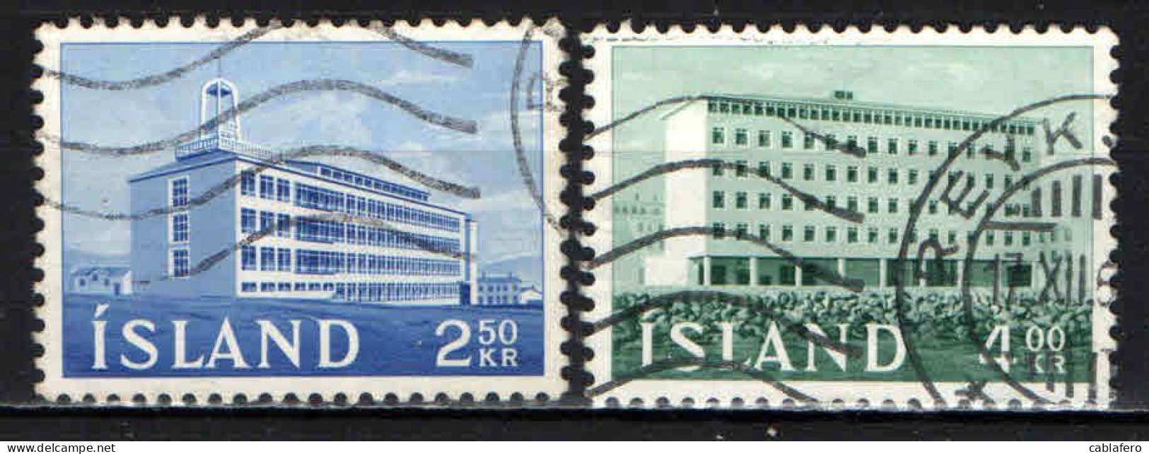 ISLANDA - 1962 - EDIFICI DI INTERESSE PUBBLICO - USATI - Oblitérés