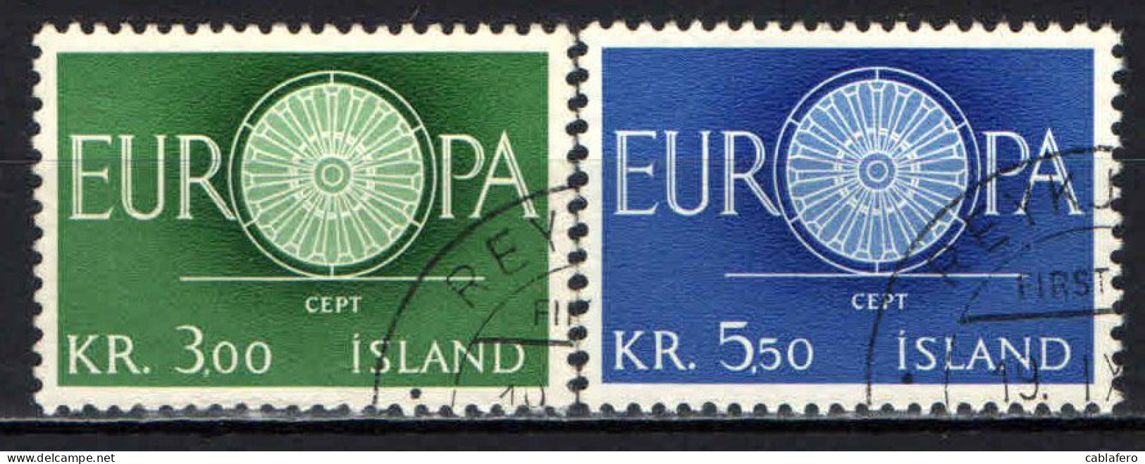 ISLANDA - 1960 - EUROPA UNITA - CEPT - USATI - Gebruikt