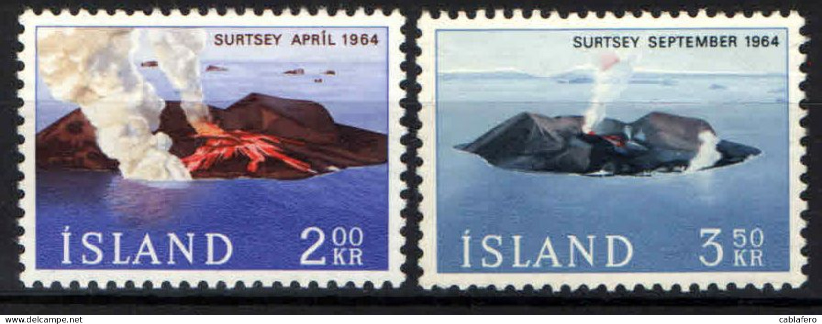 ISLANDA - 1965 - NASCITA DELL'ISOLA VULCANICA SURTSEY A SUD DELL'ISLANDA - USATI - Gebraucht