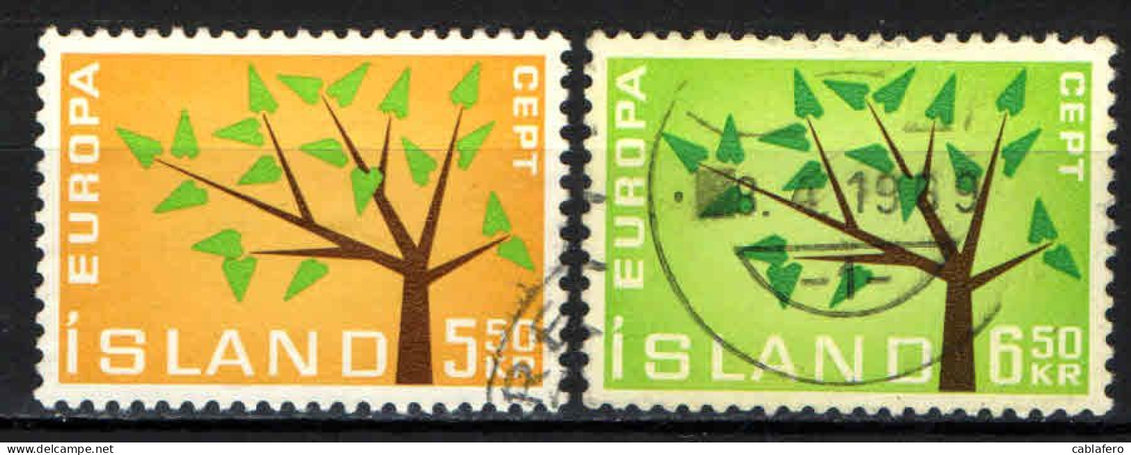 ISLANDA - 1962 - EUROPA UNITA - CEPT - USATI - Gebruikt