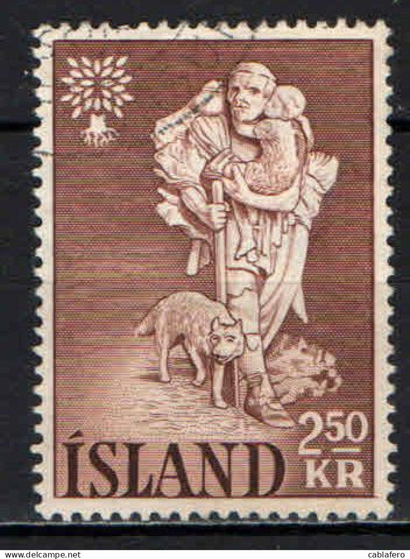 ISLANDA - 1960 - ANNO MONDIALE DEL RIFUGIATO - USATO - Gebruikt