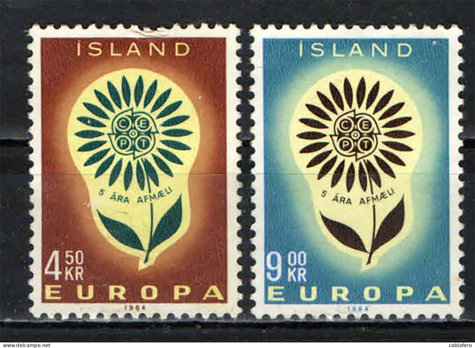 ISLANDA - 1964 - EUROPA UNITA - USATI - Gebruikt