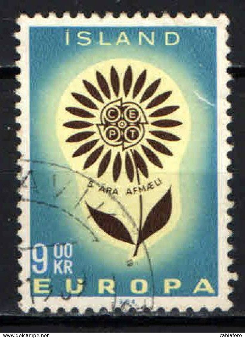 ISLANDA - 1964 - EUROPA UNITA - USATO - Gebraucht