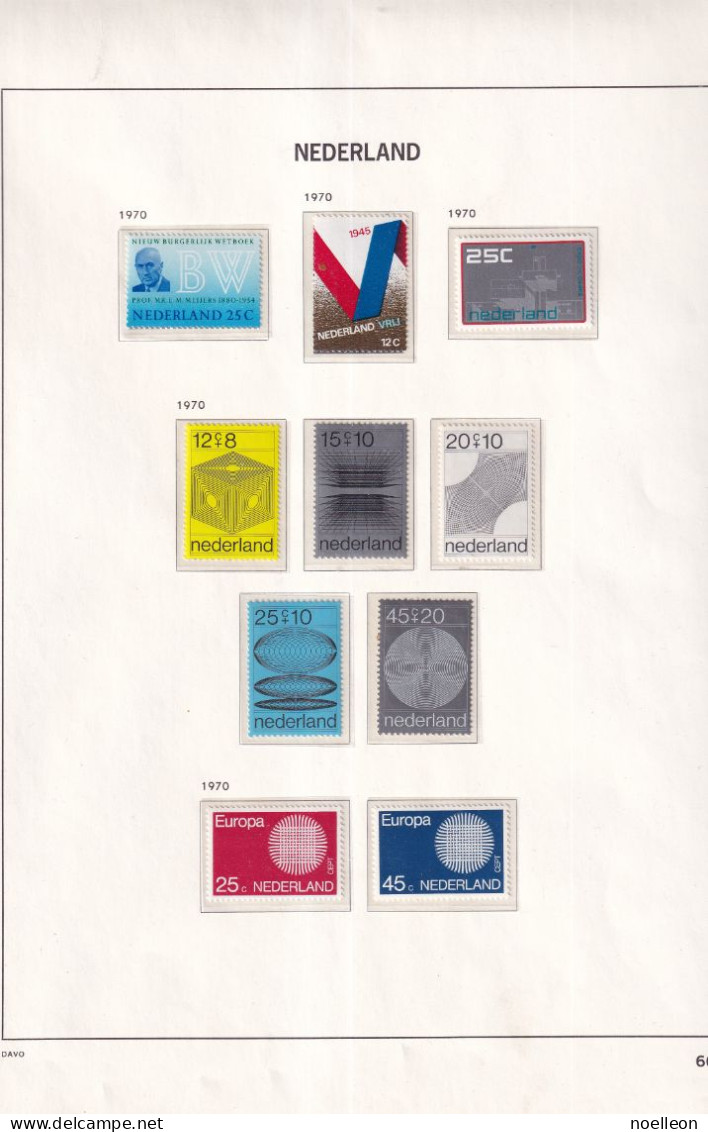 Année 1970 Complète Avec Bloc MNH - Años Completos