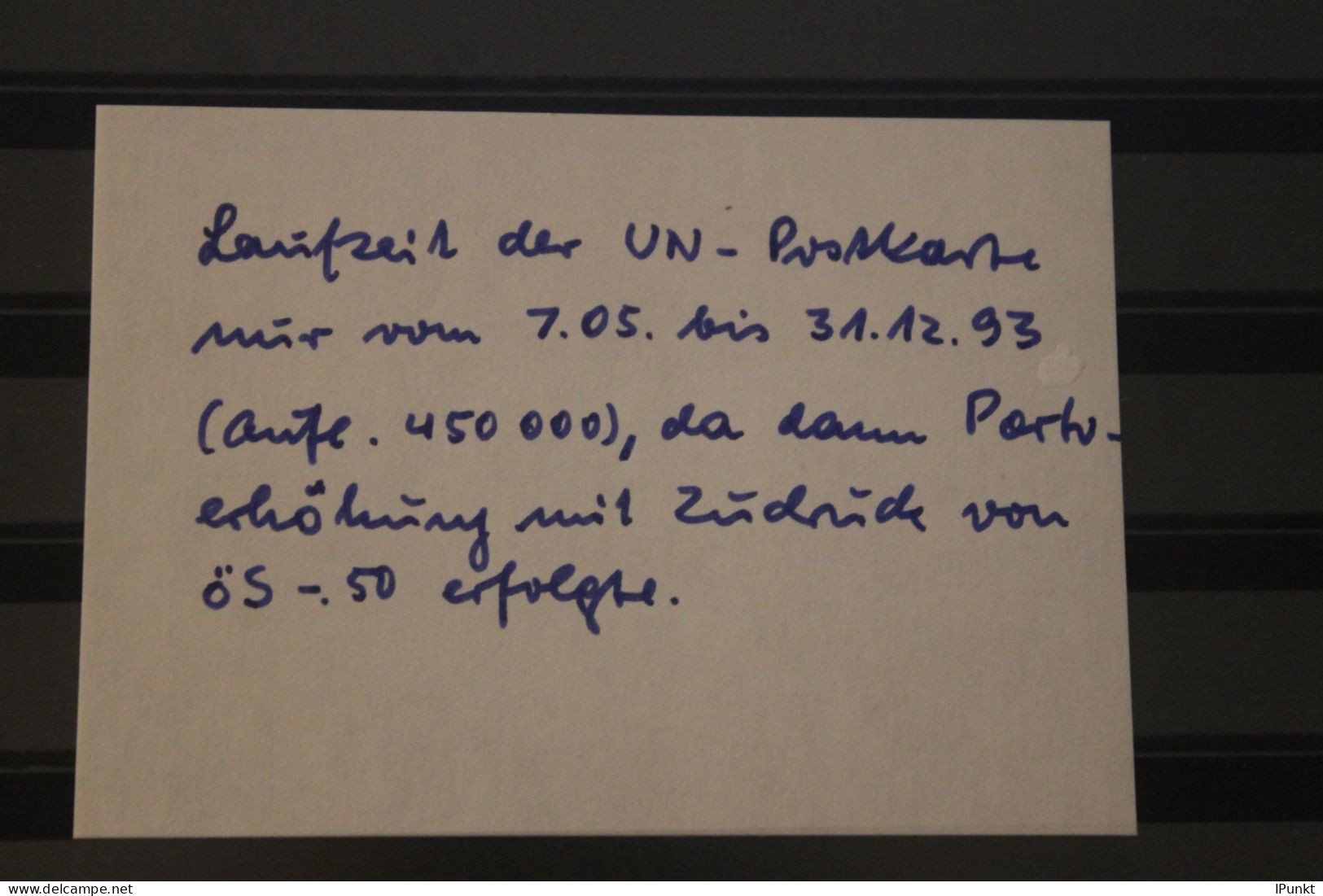 UN; UNO Wien 1993, Ganzsache; Gestempelt Selten, Lesen - Brieven En Documenten