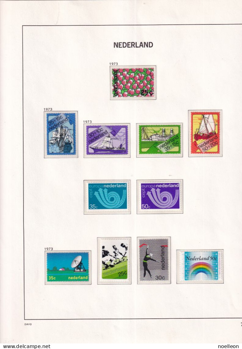 Année 1973 Complète Avec Bloc MNH - Full Years