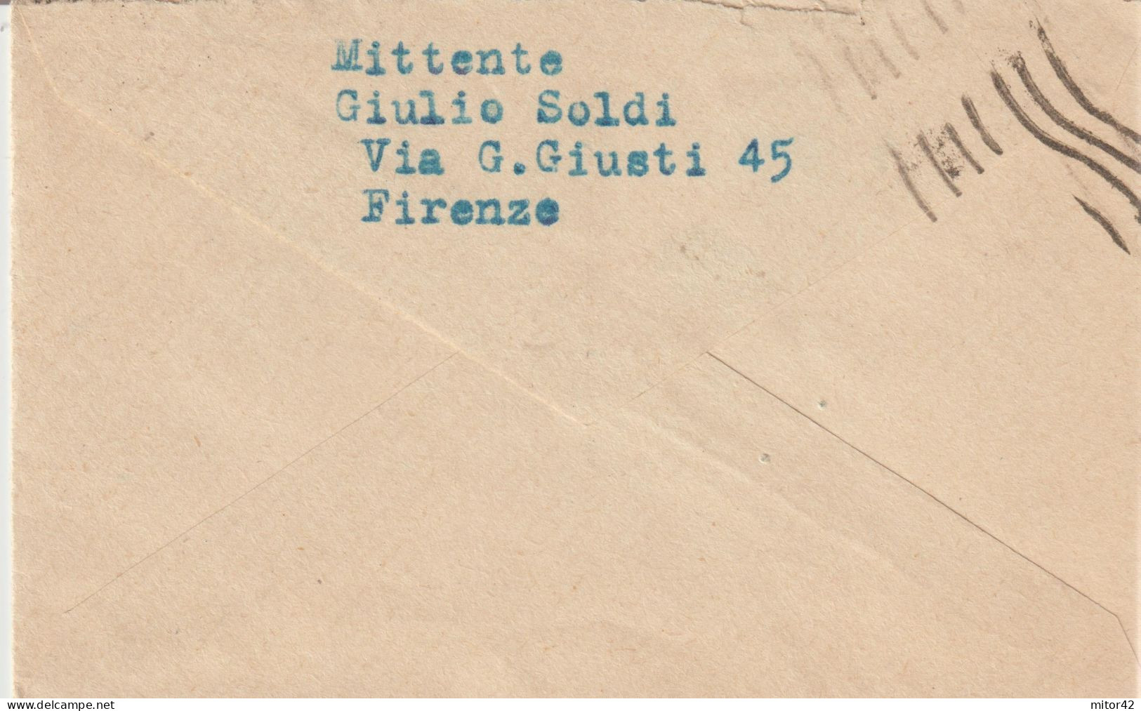 1*-25c.Propaganda Di Guerra :Armi E Cuori-Bustina Con Biglietto Di Visita Allegato-v.1943 Da E Per Firenze - Oorlogspropaganda