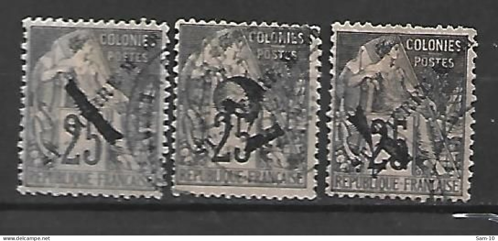 Timbre De Colonie Française St Pierre Et Miquelon Oblitéré N 45 / 47 - Gebraucht