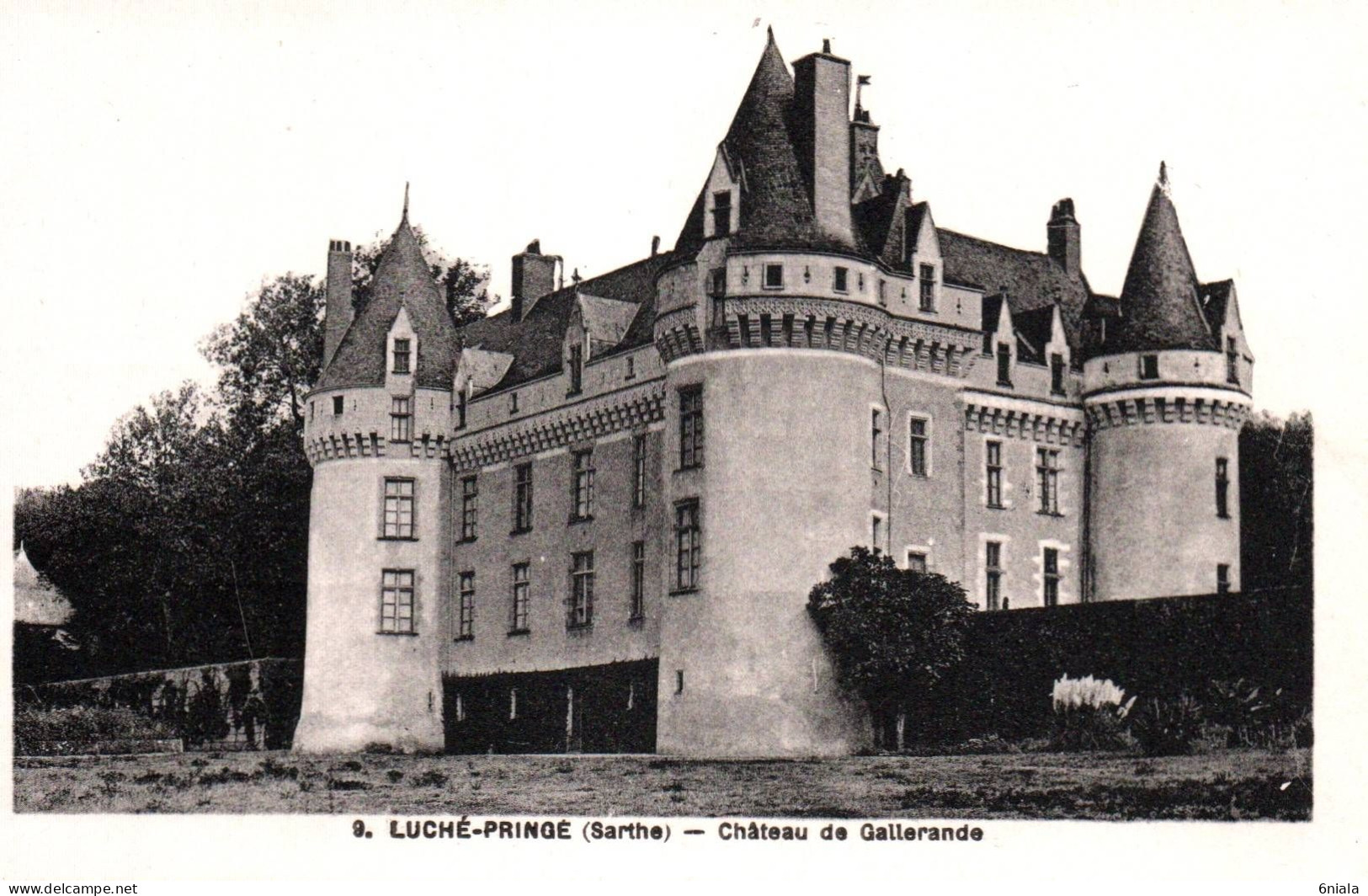 17726  LUCHE PRINGE Château De Gallerande    (2 Scans)  72 - Luche Pringe