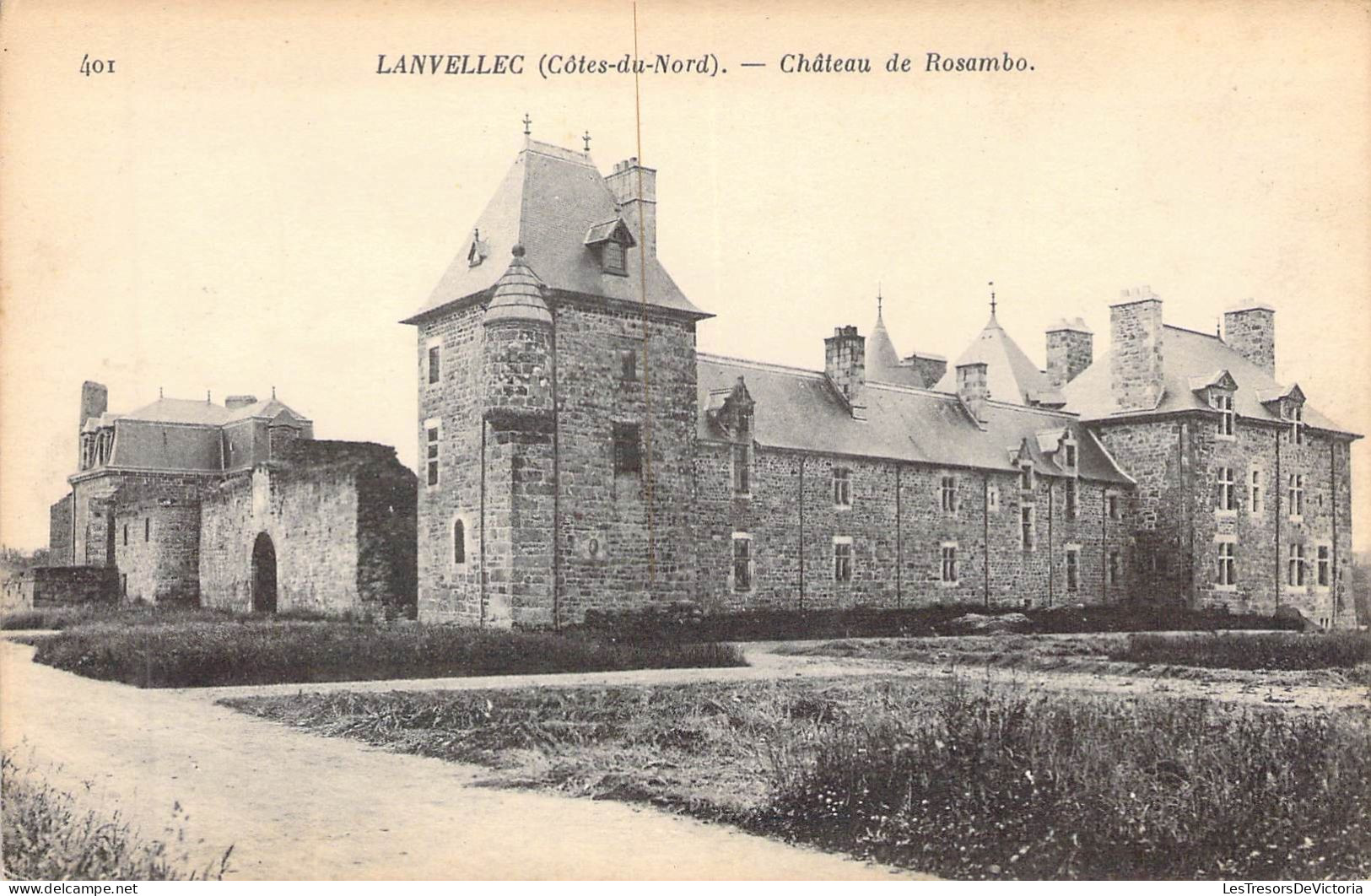 FRANCE - 22 - LANVELLEC - Château De Rosambo -  Carte Postale Ancienne - Lanvellec