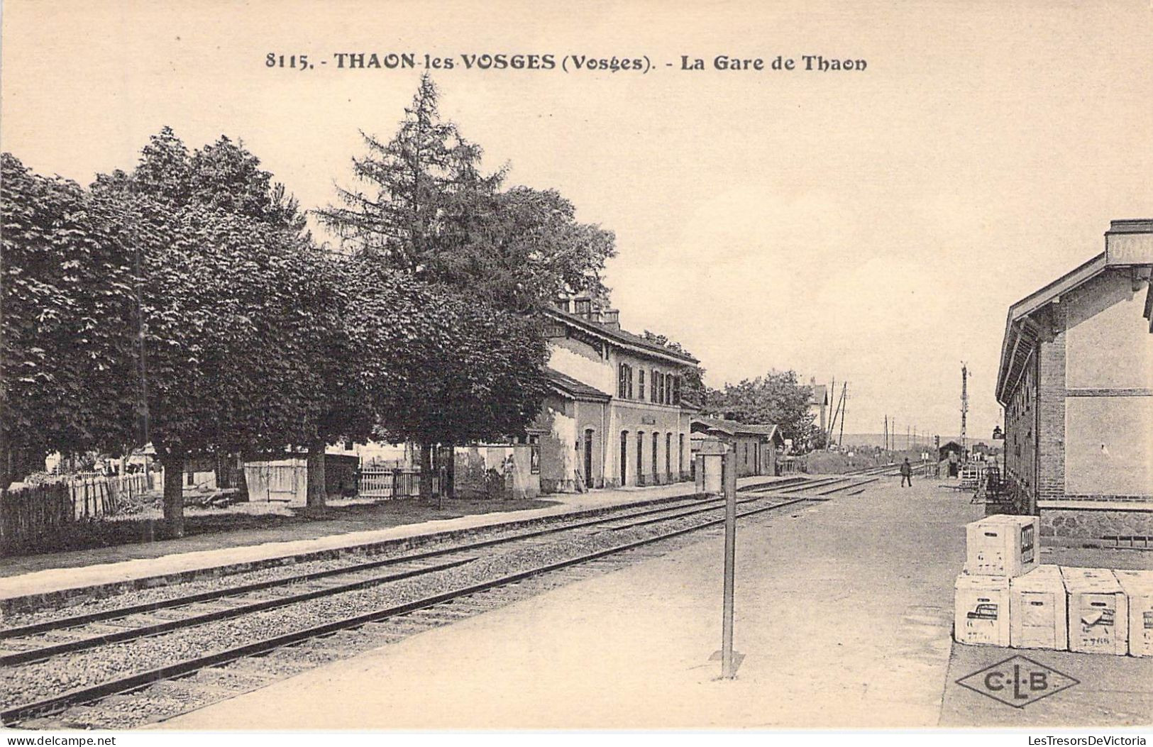 FRANCE - 88 - THAON LES VOSGES - La Gare De Thaon - CLB -  Carte Postale Ancienne - Thaon Les Vosges