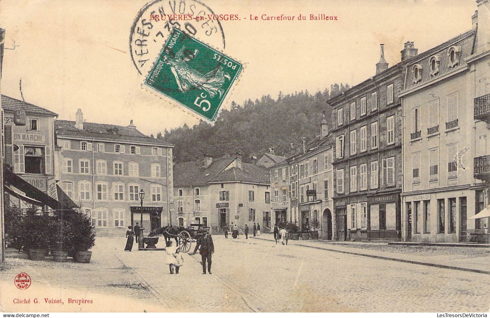 FRANCE - 88 - BRUYERES EN VOSGES - Le Carrefour Du Bailleux -  Carte Postale Ancienne - Bruyeres
