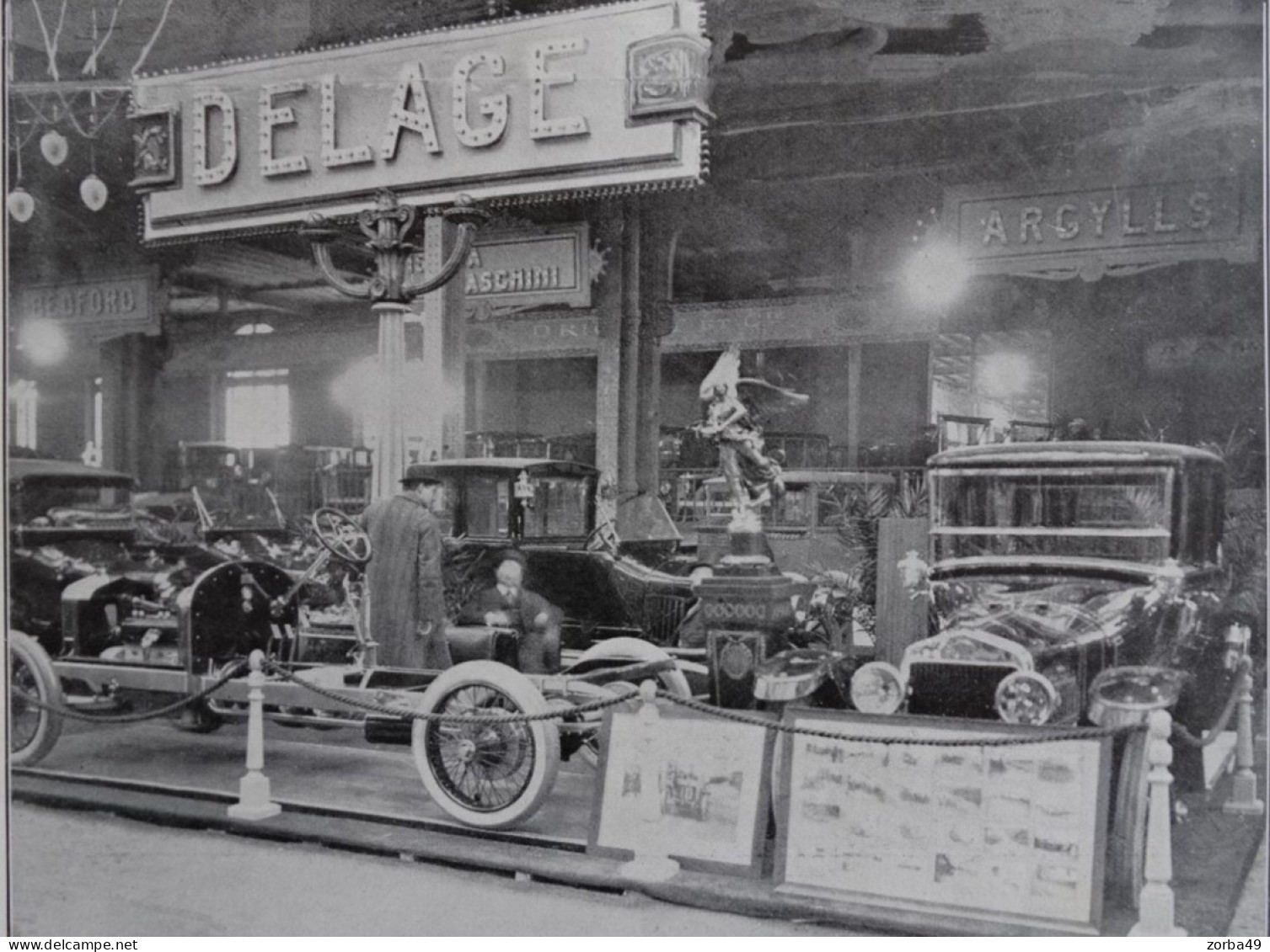 Salon De L' Automobile Stand DELAGE 1912 - Voitures