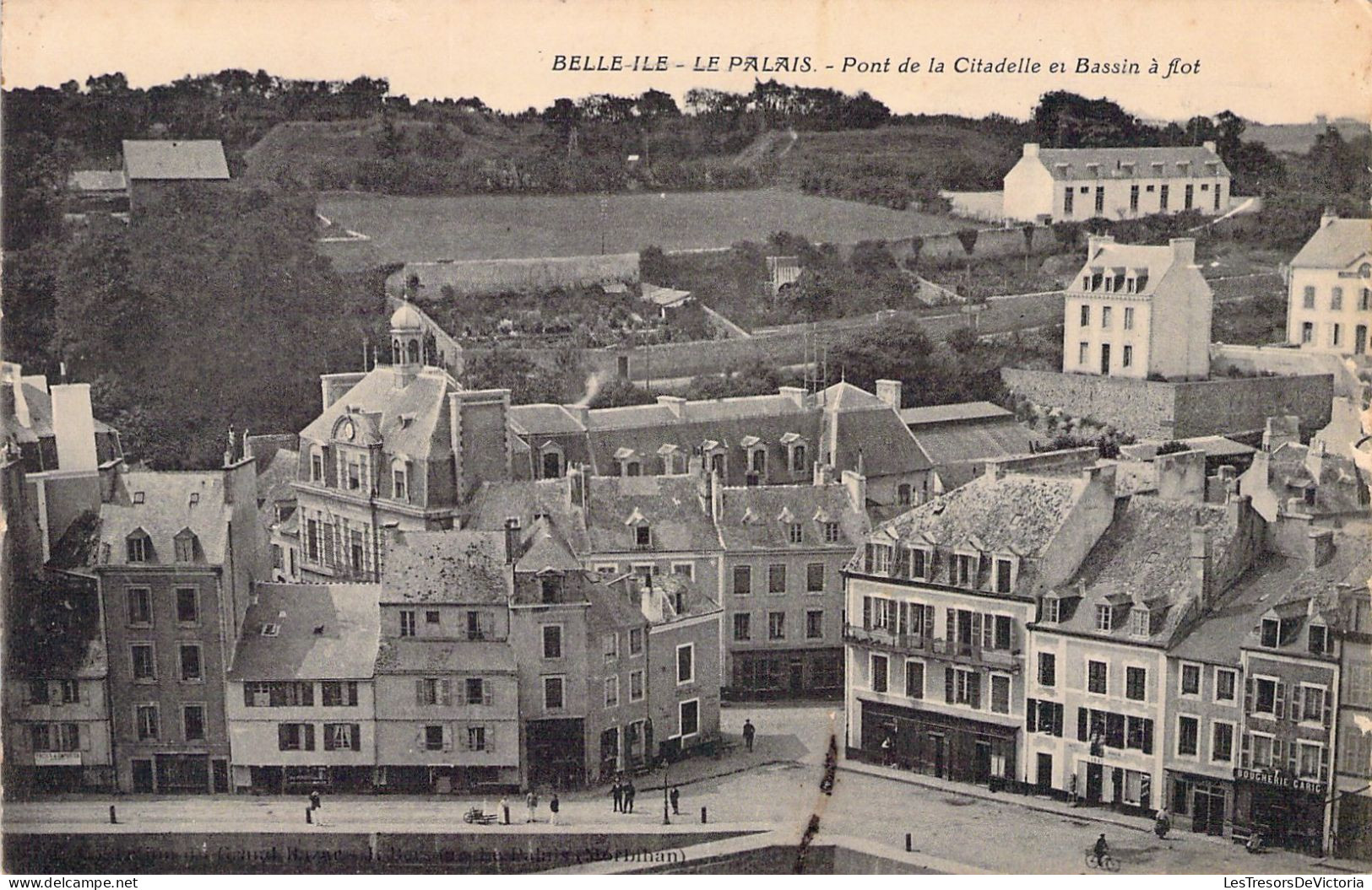 FRANCE - 56 - BELLE ILE - Le Palais - Pont De La Citadelle En Bassin à Flot - Carte Postale Ancienne - Belle Ile En Mer