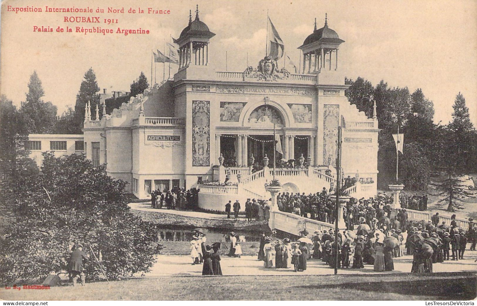 FRANCE - 59 - ROUBAIX - Palais De La République Argentine - 1911 - Carte Postale Ancienne - Roubaix