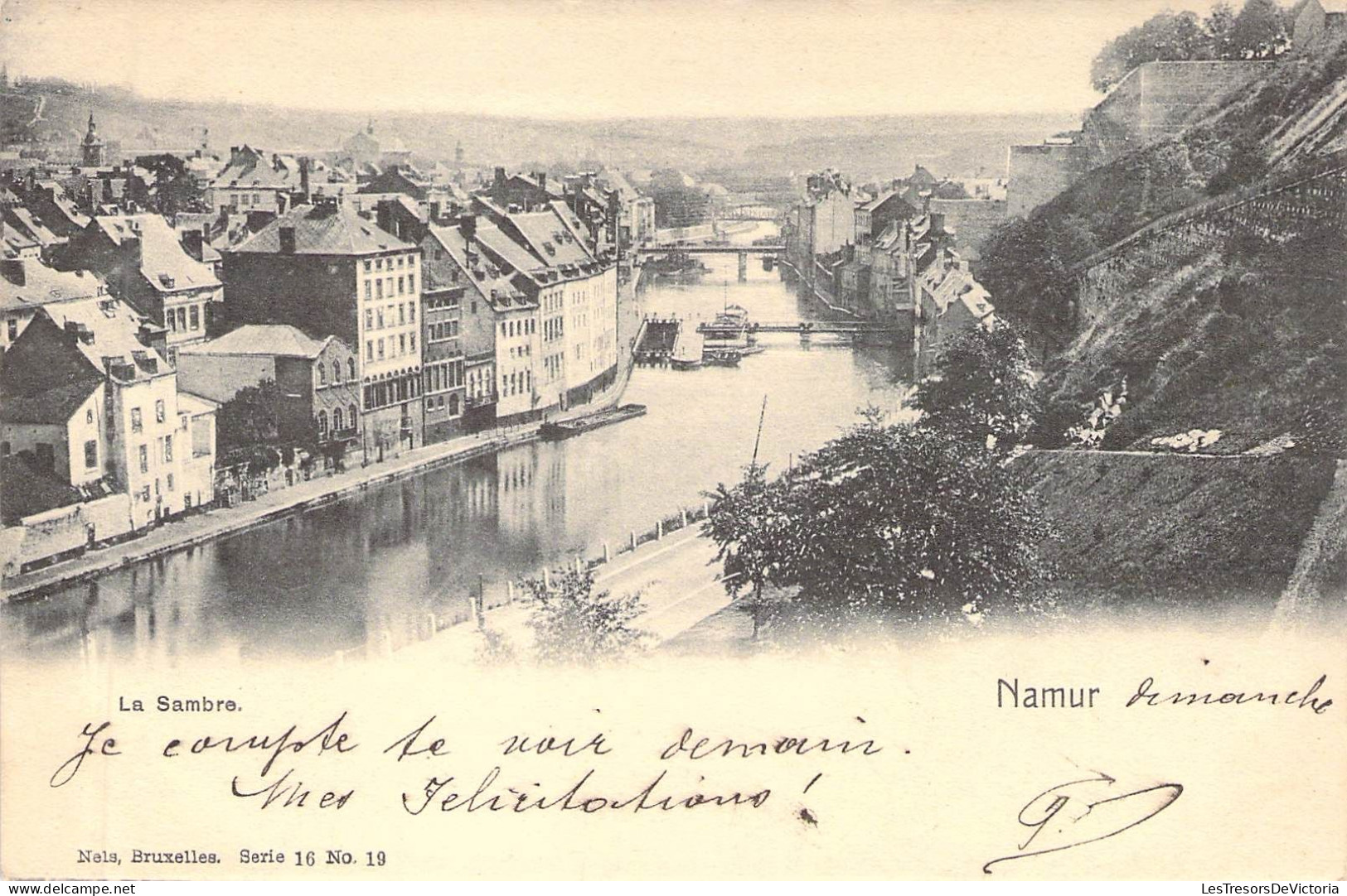 BELGIQUE - NAMUR - La Sambre - Edit Nels -  Carte Postale Ancienne - Namur