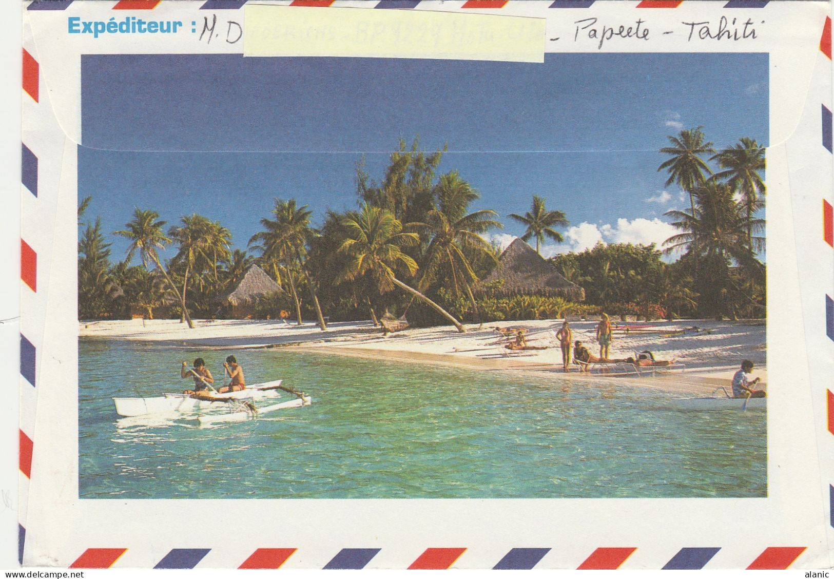 POLYNESIE /LETTRE N°481+N°493- Courrier  Pour  SALON DE PCE - Brieven En Documenten