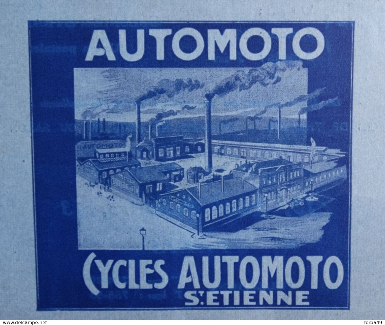SAINT ETIENNE Publicité AUTOMOTO  1912 - Voitures