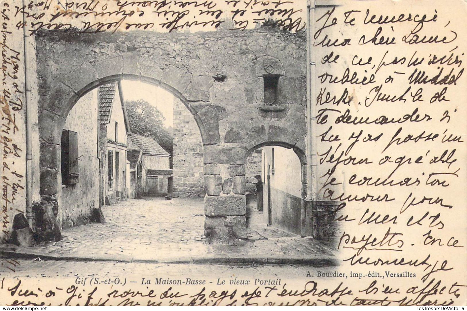 FRANCE - 91 - Gif - La Maison-Basse - Le Vieux Portail - Carte Postale Ancienne - Gif Sur Yvette