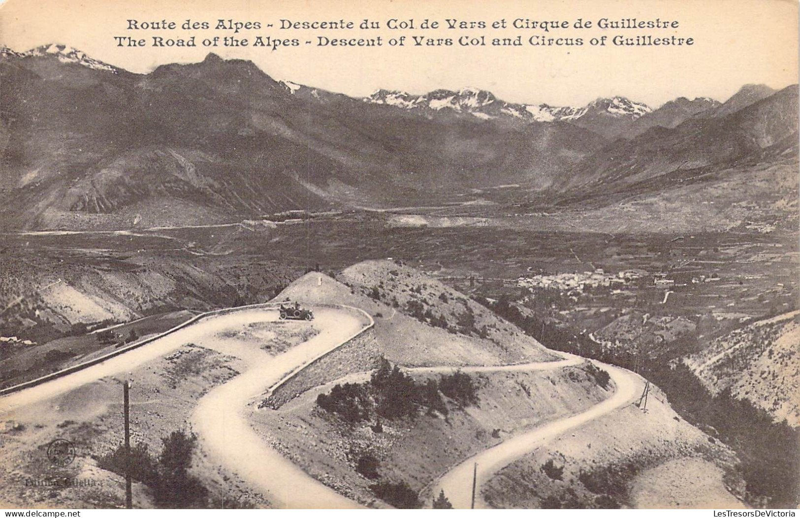 FRANCE - Régions - Provence-Alpes-Côte D'Azur - Route Des Alpes - Descente Du Col De Vars.. - Carte Postale Ancienne - Provence-Alpes-Côte D'Azur