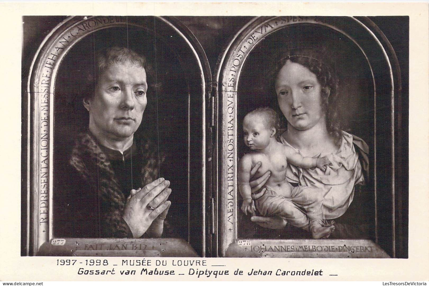 MUSEES - Musée Du Louvre - Gossant Van Mabuse - Diptyque De Jehan Carondelet - Carte Postale Ancienne - Museen