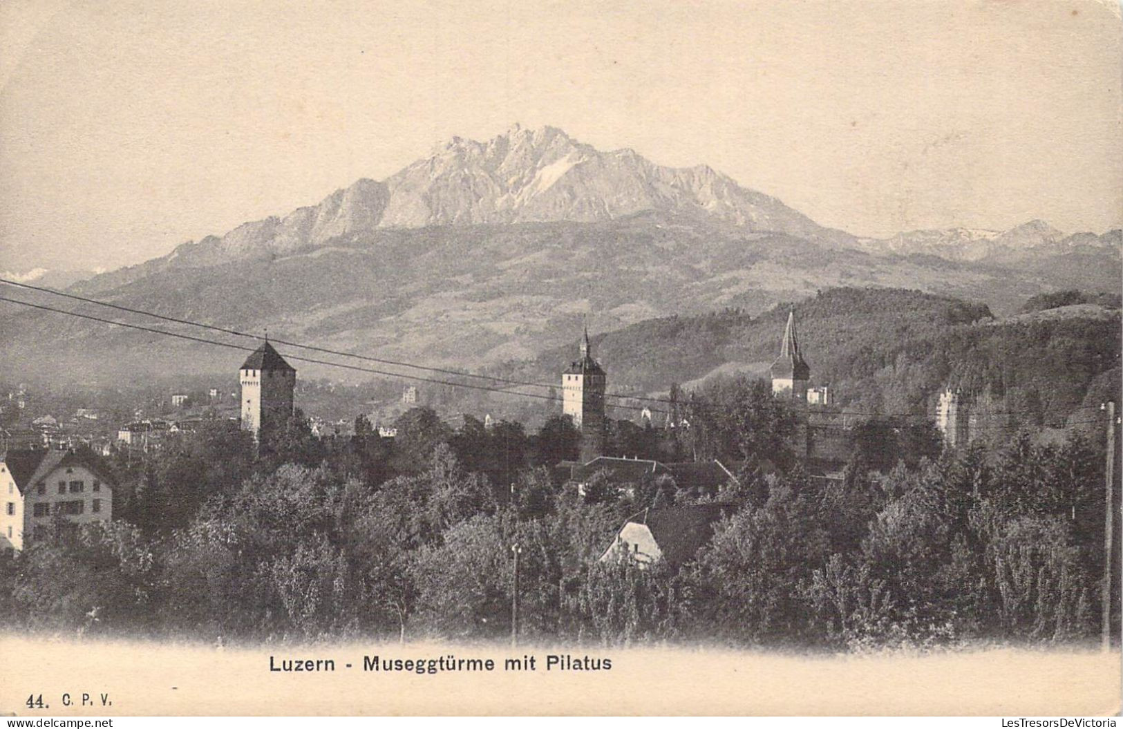 SUISSE - Luzern - Museggturme Mit Pilatus - Carte Postale Ancienne - Lucerne