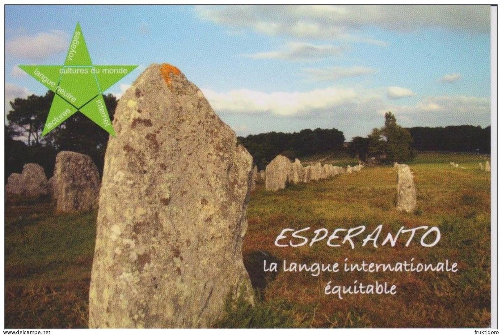 AKEO 02 Esperanto Cards from France - Peace / Paco / Farmo en Gaskonio - Farm in Gascony 1983