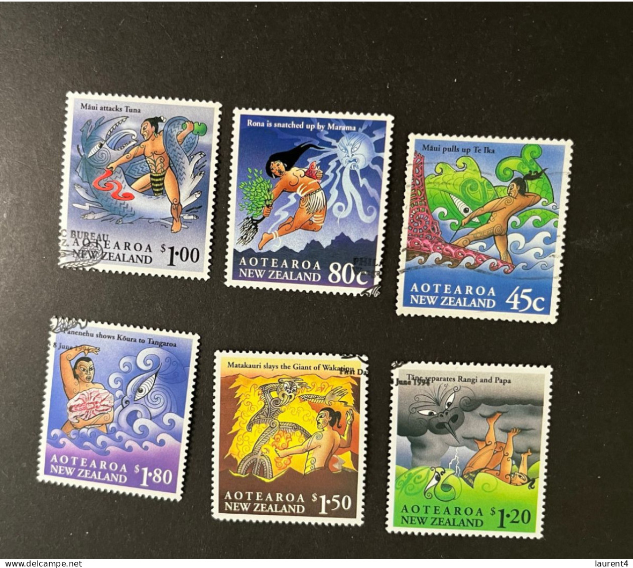 (stamp 15-5-2023) New Zealand (6 Stamps) Art - Gebraucht