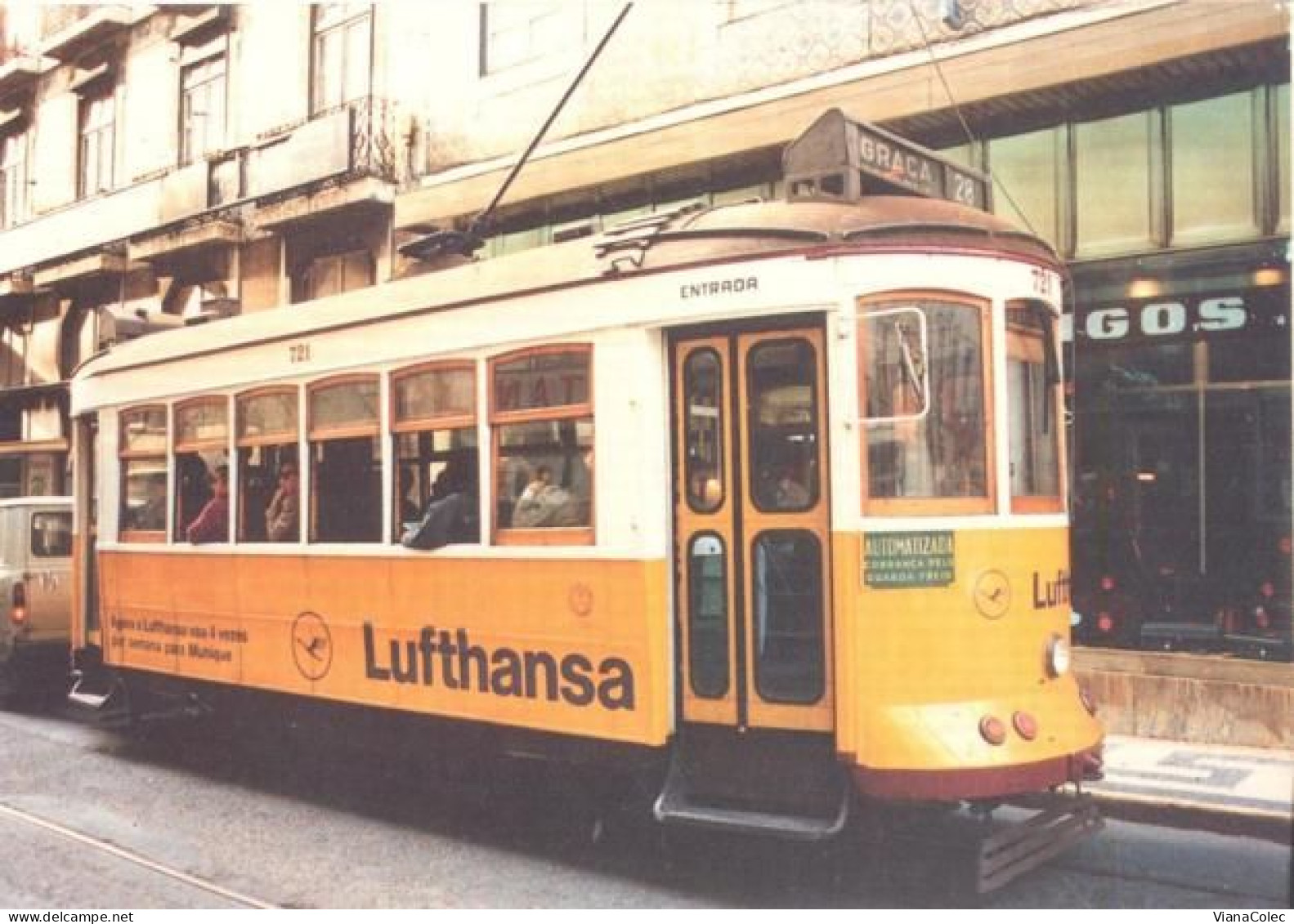 Carro Elétrico Da Carris - Lisboa Graça - Lufthansa - Strassenbahnen