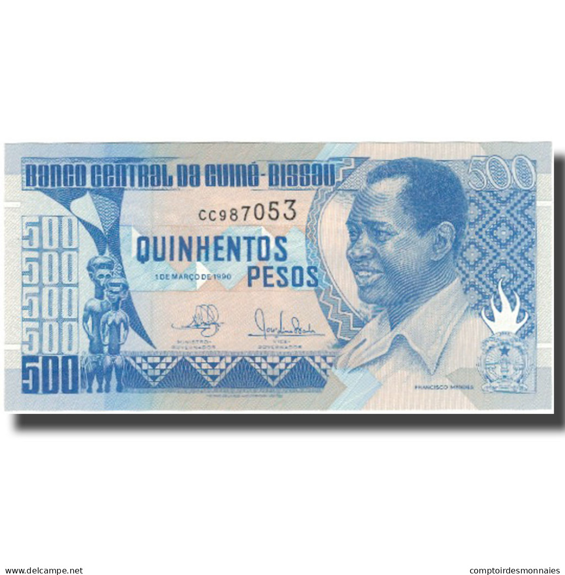 Billet, Guinea-Bissau, 500 Pesos, 1990-03-01, KM:12, NEUF - Guinee-Bissau