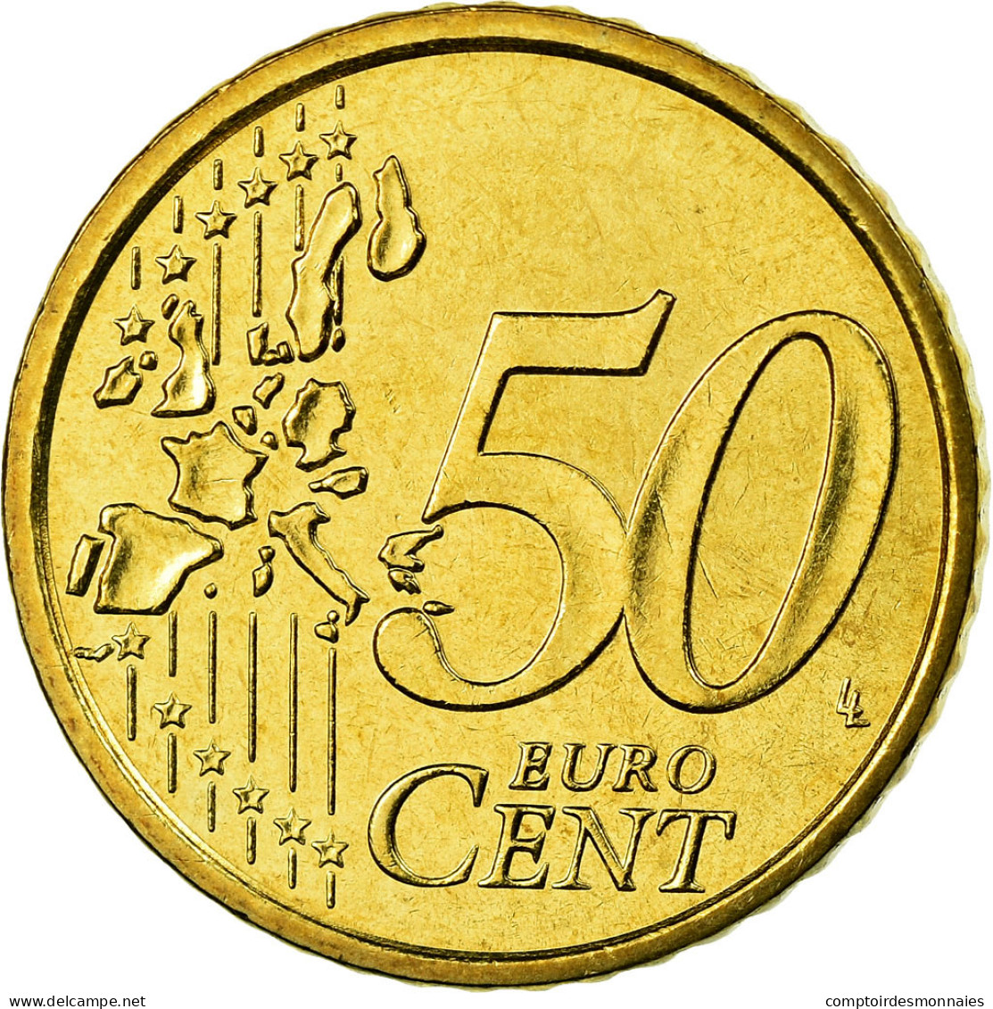 Italie, 50 Euro Cent, 2003, FDC, Laiton, KM:215 - Italia