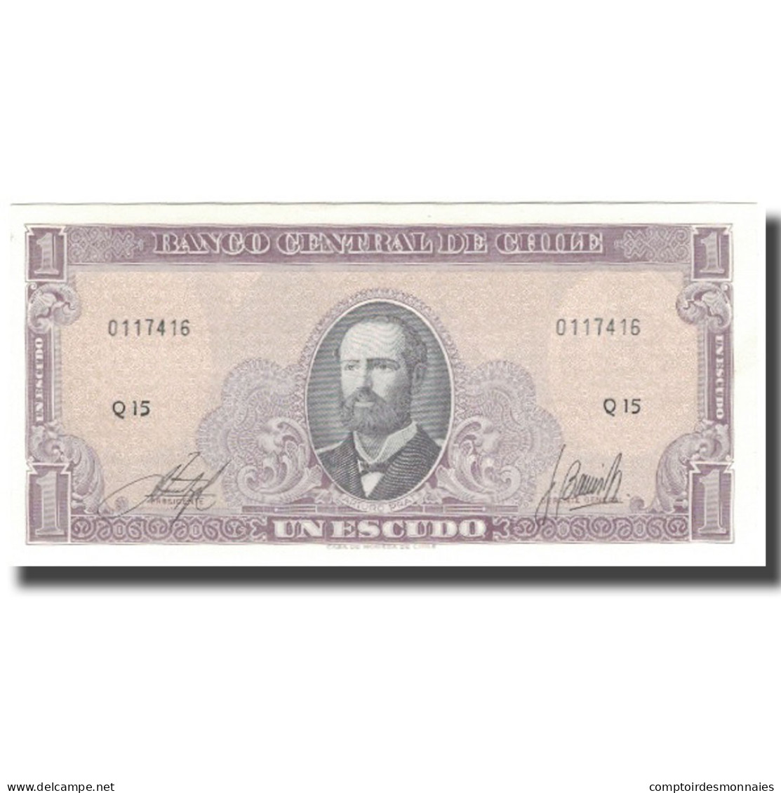 Billet, Chile, 1 Escudo, KM:136, NEUF - Chile