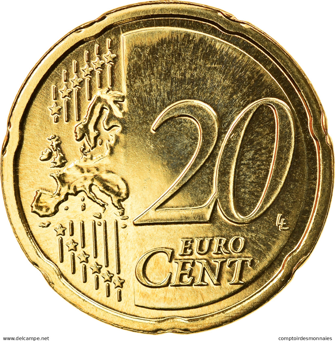 Slovénie, 20 Euro Cent, 2008, SPL, Laiton, KM:72 - Slovénie