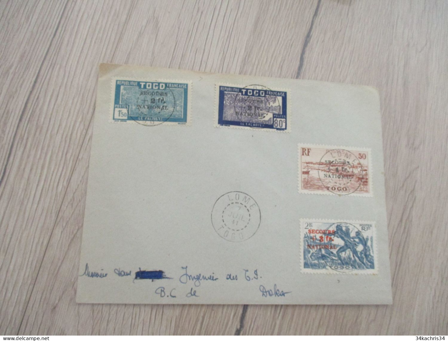 France Colonies françaises Lot 7 lettres anciennes  tout état