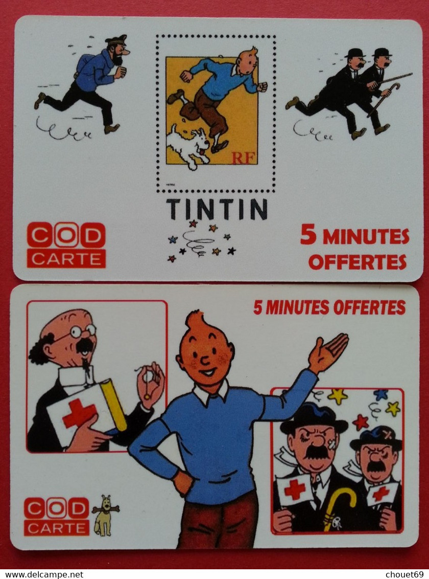 CODCARTE France Telecom TINTIN 2 TICKET 2003 - 1000ex - Factice Spécimen Non Retenu ? (CB0621 - Biglietti FT