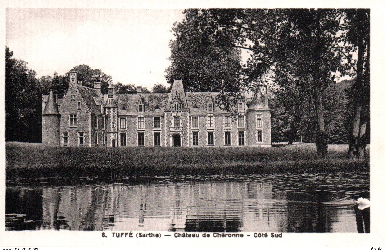 17718 TUFFE     Château De Chéronne Coté Sud   (2 Scans)  72 - Tuffe