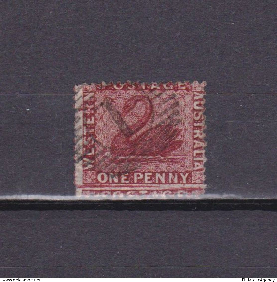 WESTERN AUSTRALIA 1863, SG# 50, No Wmk Perf 13, Swan, Used - Gebruikt