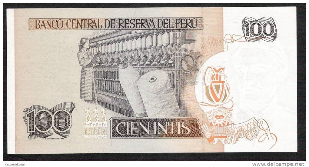 PERU  P133 100 INTIS 1987 DATE 1987 UNC. - Peru