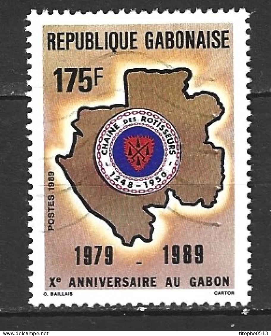 GABON. N°656 Oblitéré De 1989. Confrérie De La Chaîne Des Rôtisseurs. - Alimentation