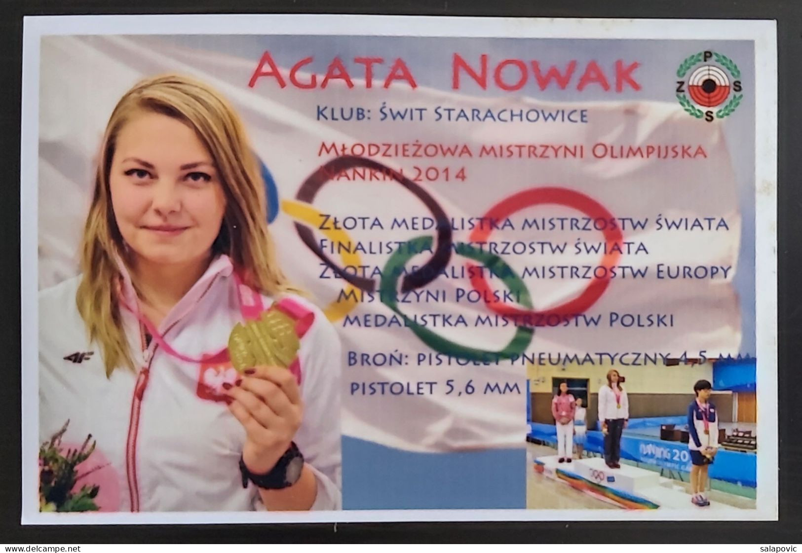 Polski Zwiazek Strzelectwa Sportowego Poland Shooting Federation Association Union Archery Agata Nowak SL-1 - Tiro Con L'Arco