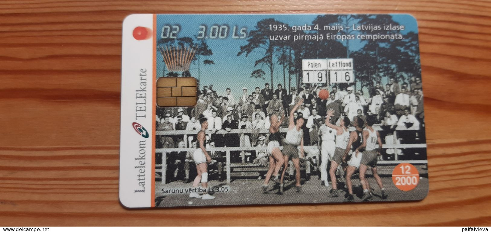 Phonecard Latvia - Basketball - Letonia