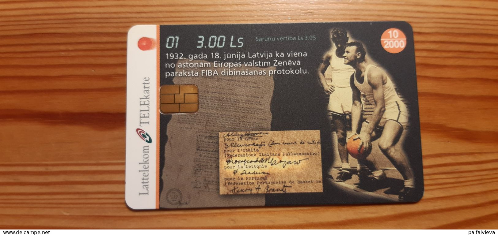 Phonecard Latvia - Basketball - Letland