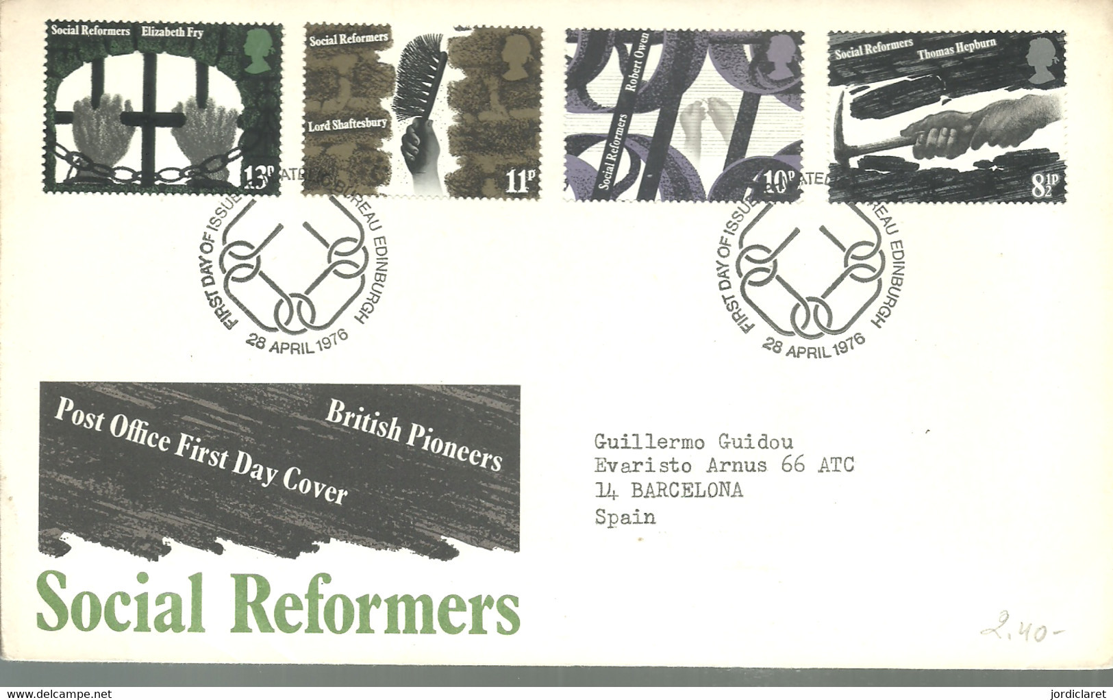 FDC  1976 - 1971-80 Ediciones Decimal