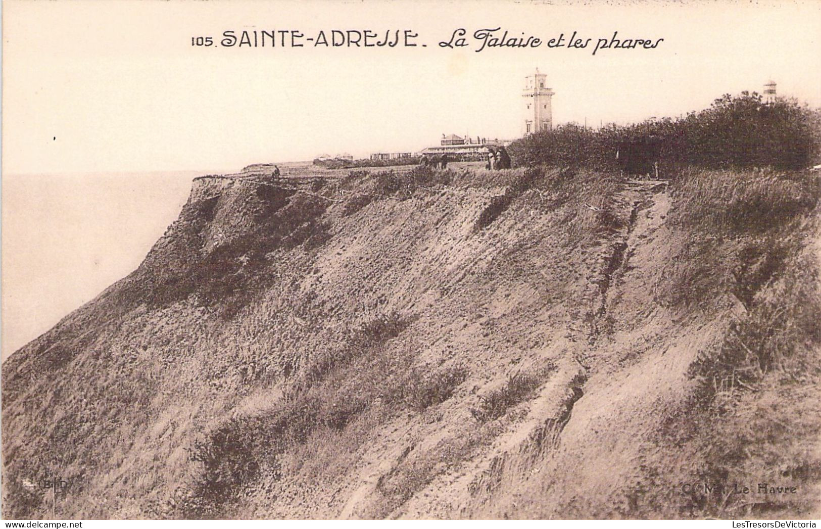 FRANCE - 76 - SAINTE ADRESSE - La Falaise Et Les Phares  - Carte Postale Ancienne - Sainte Adresse